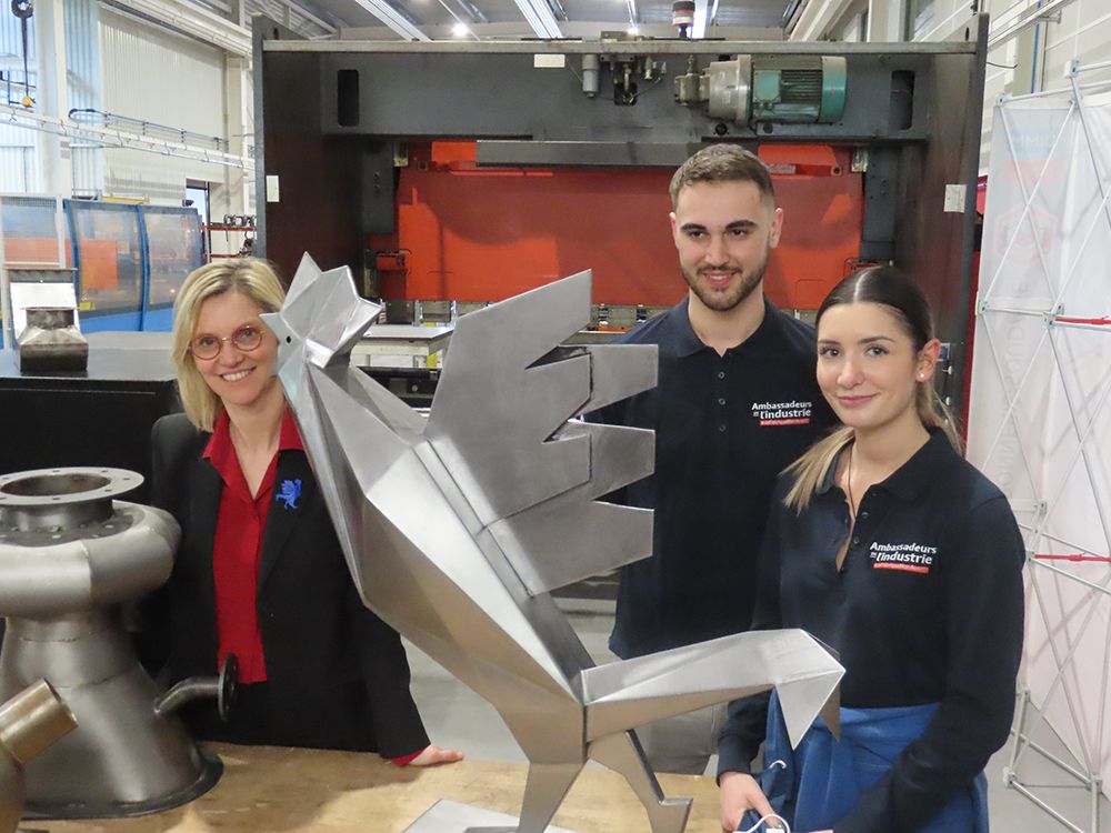 AGNES PANNIER RUNACHER VISITE LA FAB’ACADEMY ET LA JVMA