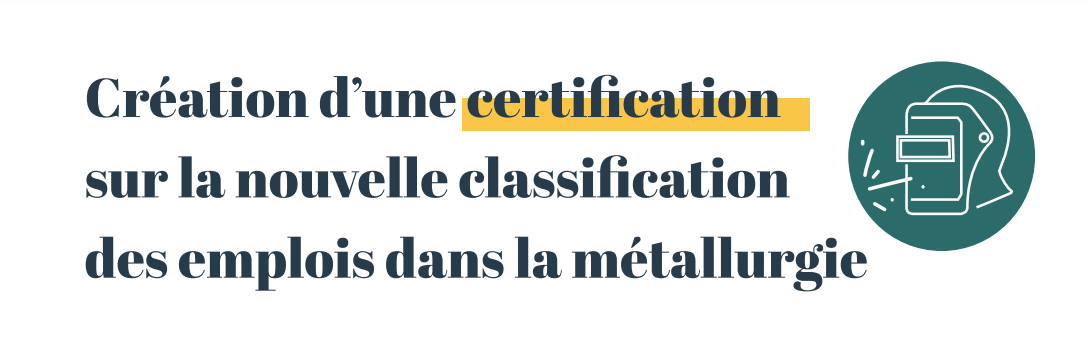 PROPOSITION DE CERTIFICATION A LA CLASSIFICATION